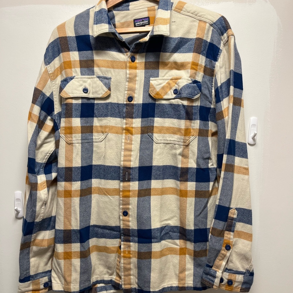 Men's Patagonia Fjord Thick Flannel Shirt - Large